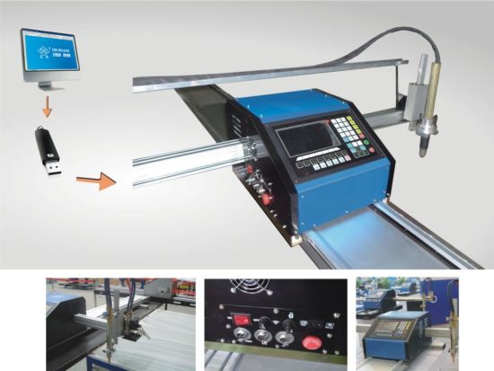 2017 хямд CNC металл хэрчих машин START брэнд LCD самбар хяналтын систем 1300 * 2500mm ажлын талбай плазмын хэрчих машин